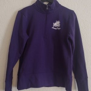 TCU 1/4 Zip Sweatshirt
